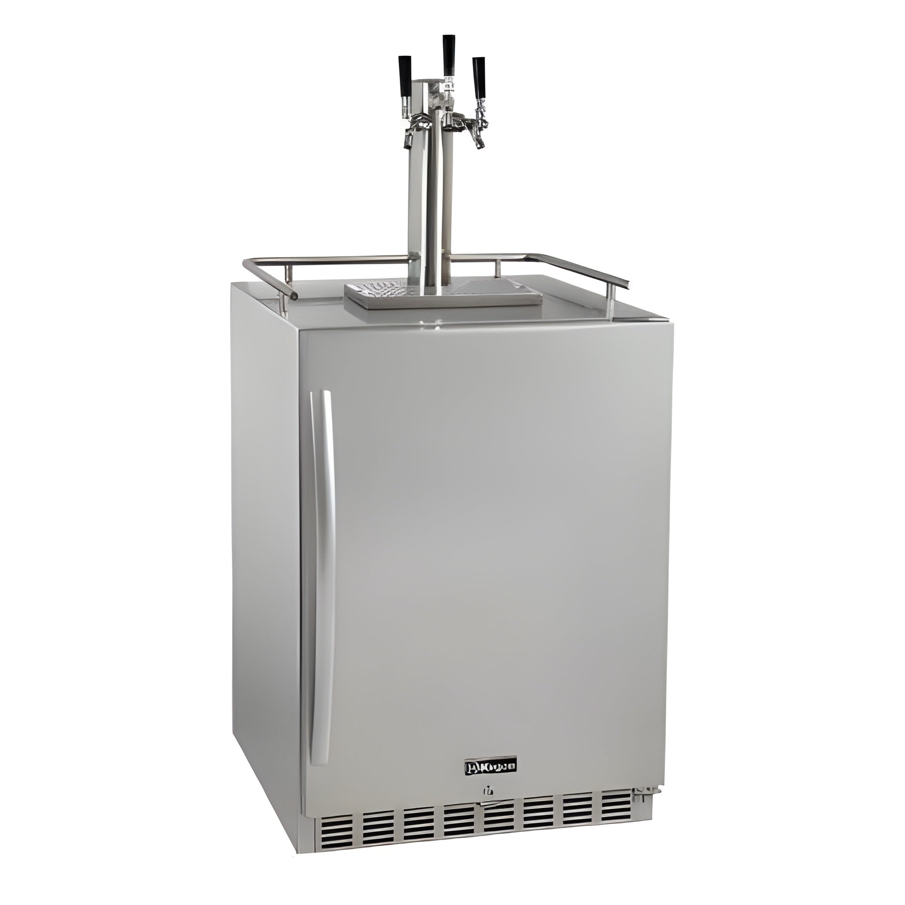 Kegco 24" Wide All Stainless Steel Outdoor Built-In Left Hinge Kegerator with Kit - HK38SSU-L-1
