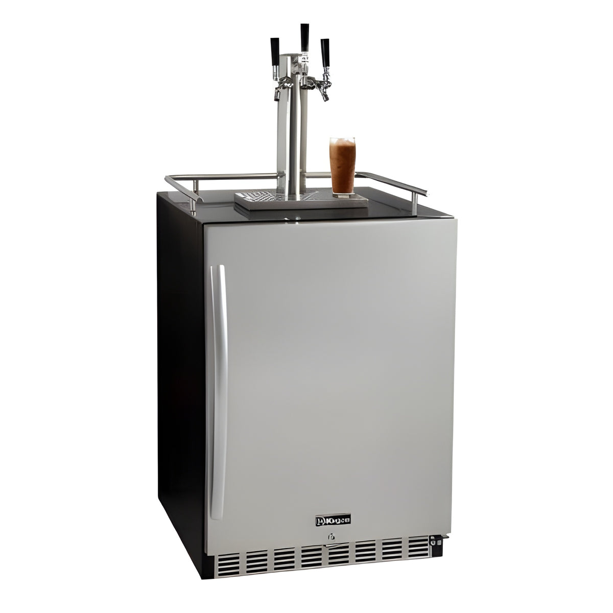 Kegco 24" Wide Cold Brew Coffee Tap Black Commercial Built-In Right Hinge Kegerator - ICHK38BSU-1