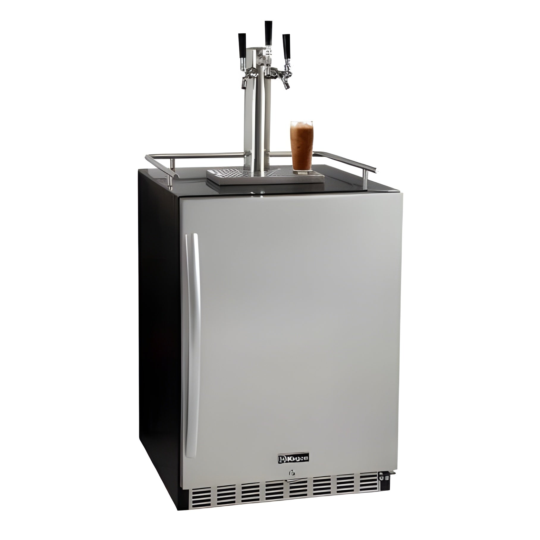 Kegco 24" Wide Cold Brew Coffee Tap Black Commercial Built-In Right Hinge Kegerator - ICHK38BSU-1