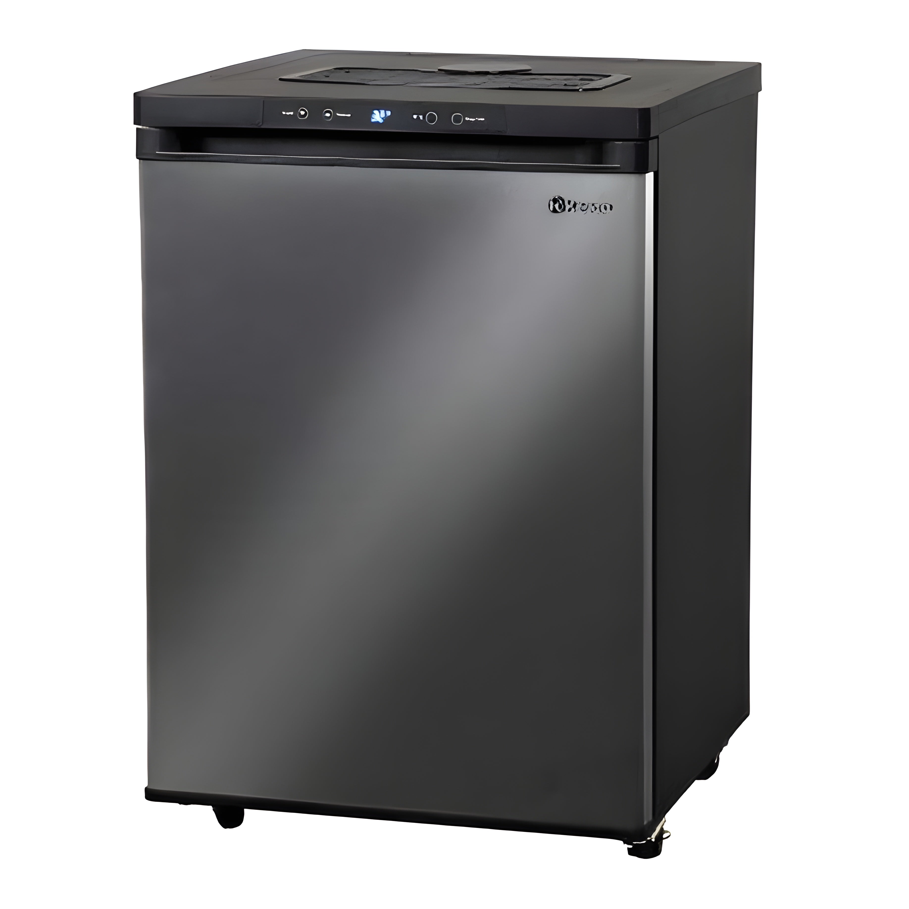 Kegco Wide Black Stainless Steel Digital Kegerator - Cabinet Only - MDK-309X-01