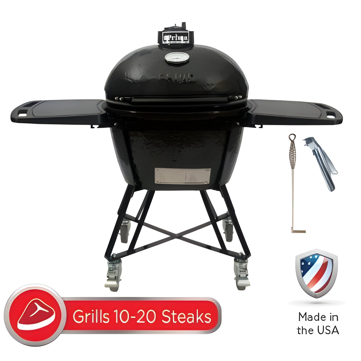 Primo Oval Large Charcoal Grill All-In-One - PGCLGC