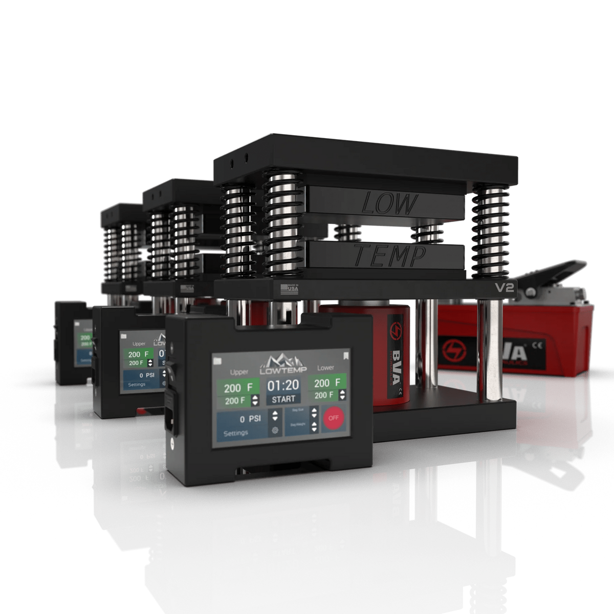 Lowtemp Industries V2 Medusa System Rosin Press - 3 Press