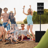 Proreck PA Speaker System 8000W Combo 6 Line Array Speakers and 18 Subwoofer with Bluetooth and Remote New - CLUB-8000