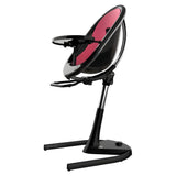Mima Moon 2G High Chair with Black Base - Black/Fuchsia - H103C-CL-BB