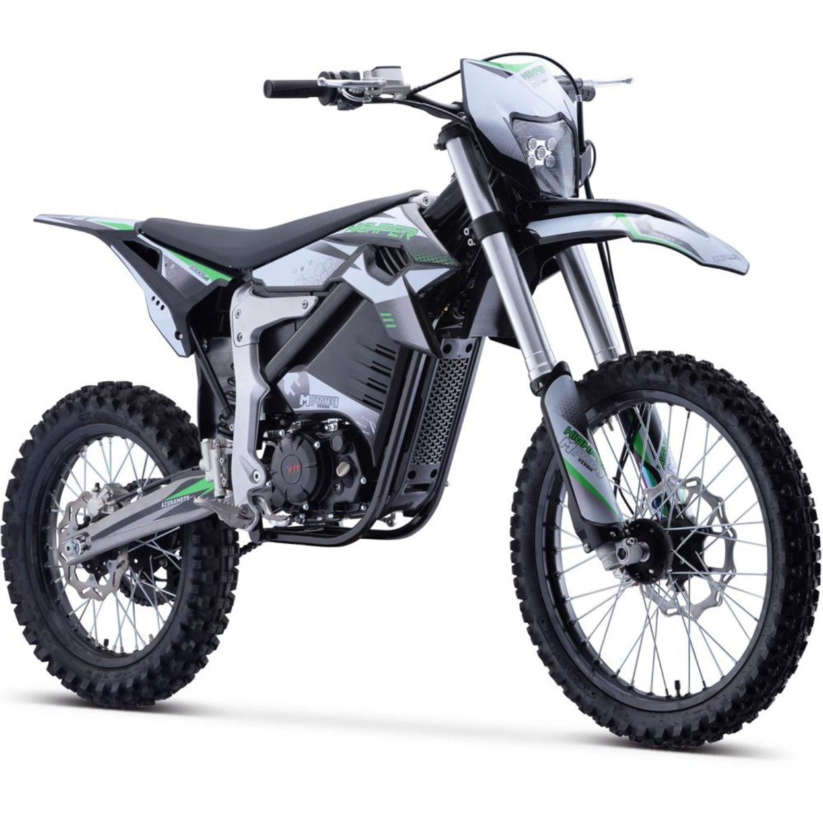 Rambo MotoTec Venom 72v 12000w Electric Dirt Bike White MT-Venom-72v-12000w_White