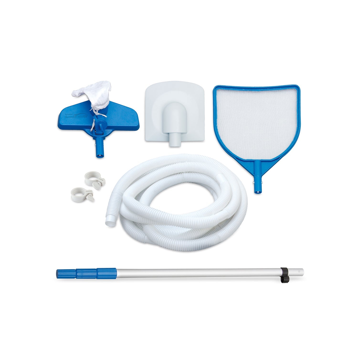 Summer Waves 16 Foot Long Dark Herringbone Elite Frame Outdoor Rectangular Pool - 202970