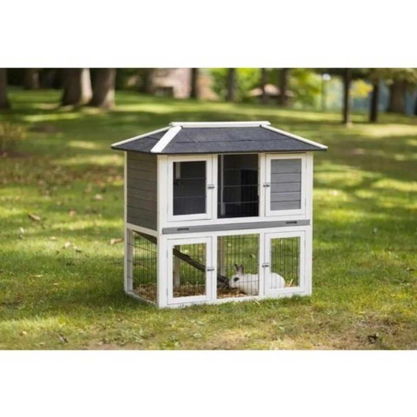 Prevue Pet Rabbit Hutch Duplex - 4601