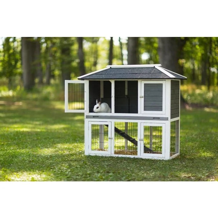 Prevue Pet Rabbit Hutch Duplex - 4601