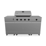 Fresno Series Gunmetal Gray Fresno 5-Burner LP/NG Convertible Grill in Gunmetal - TDT-021-0101