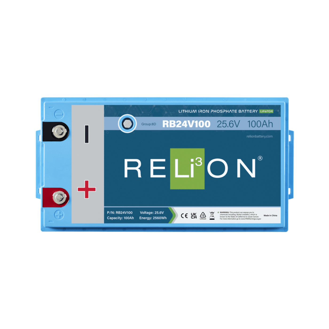 Relion 25.6V 100Ah Lifepo4 - R7RRB24V100