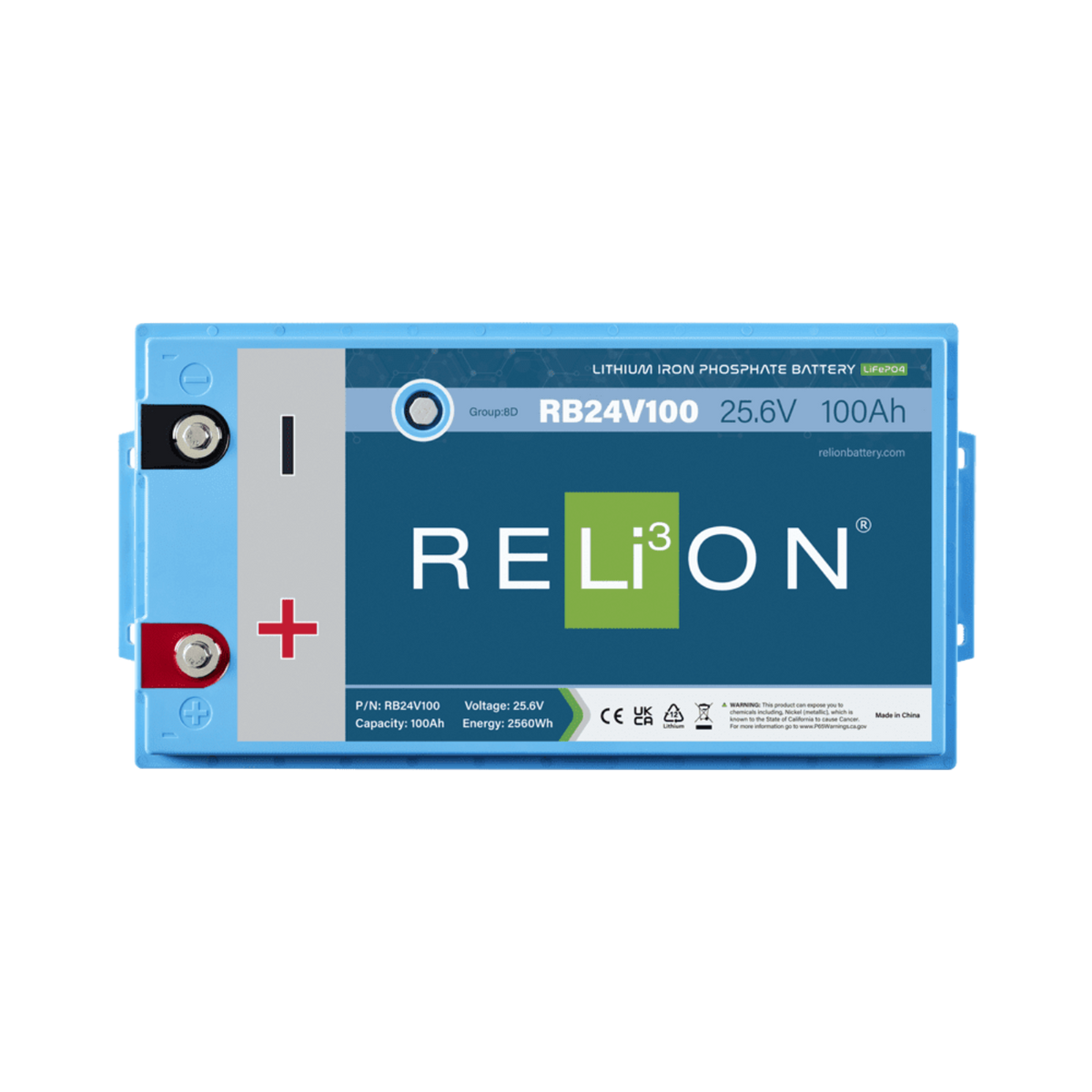 Relion 25.6V 100Ah Lifepo4 - R7RRB24V100