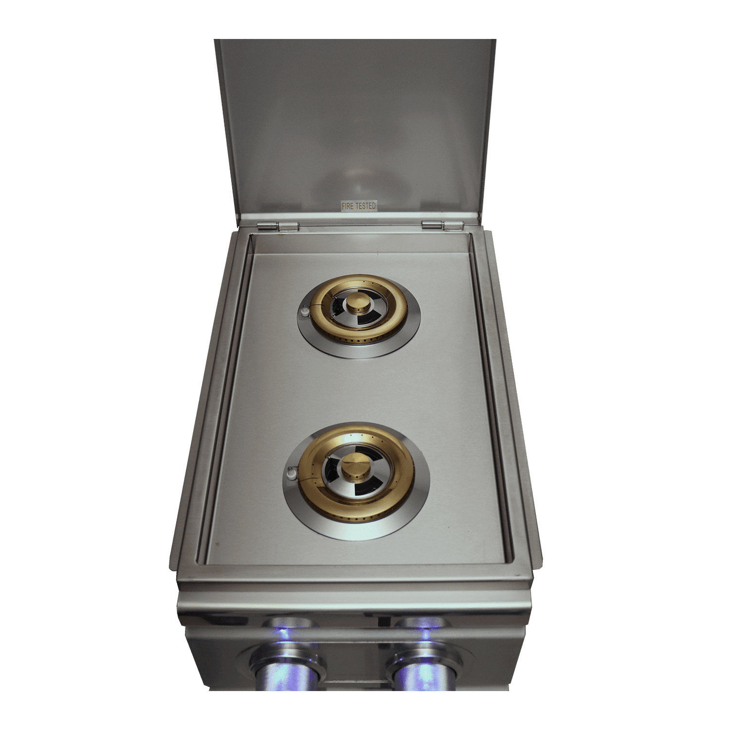Renaissance Cooking Systems Cutlass Pro Double Side Burner Slide-in W/Blue LED RDB1EL