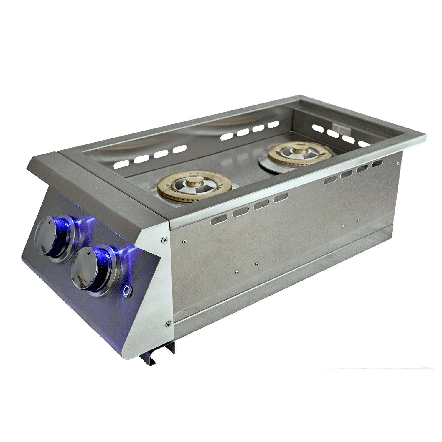 Renaissance Cooking Systems PREMIER DOUBLE SIDE BURNER W/BLUE LED LIGHTS RJCSSBL
