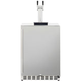 Renaissance Cooking Systems Dual Tap Stainless Kegerator-UL Rated for Outdoors REFR6