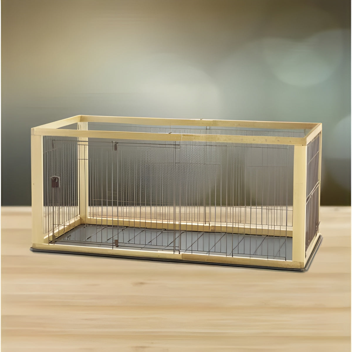 Richell Expandable Pet Crate Natural For Small And Medium Size Dogs - 80007