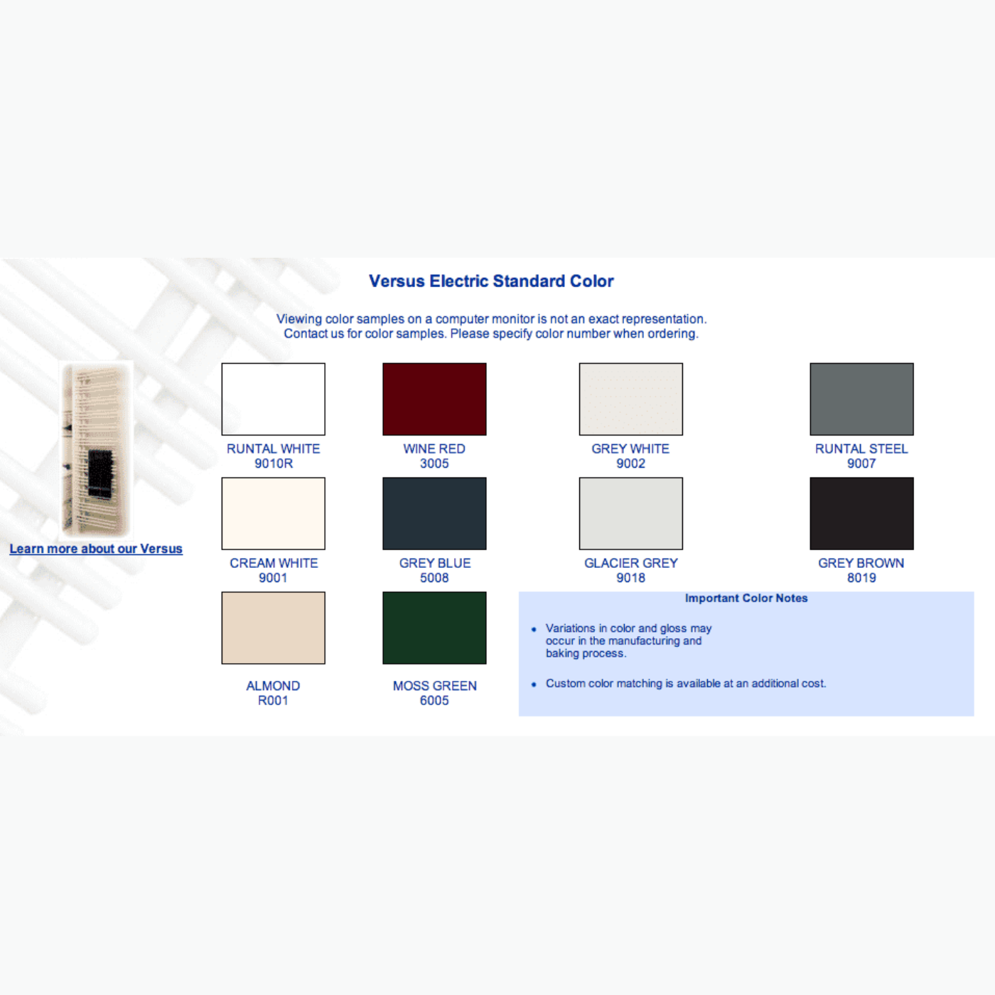 Runtal Versus Hardwired Mounted Towel Warmer - 22.8"w x 51.5"h - VTRERD-5223