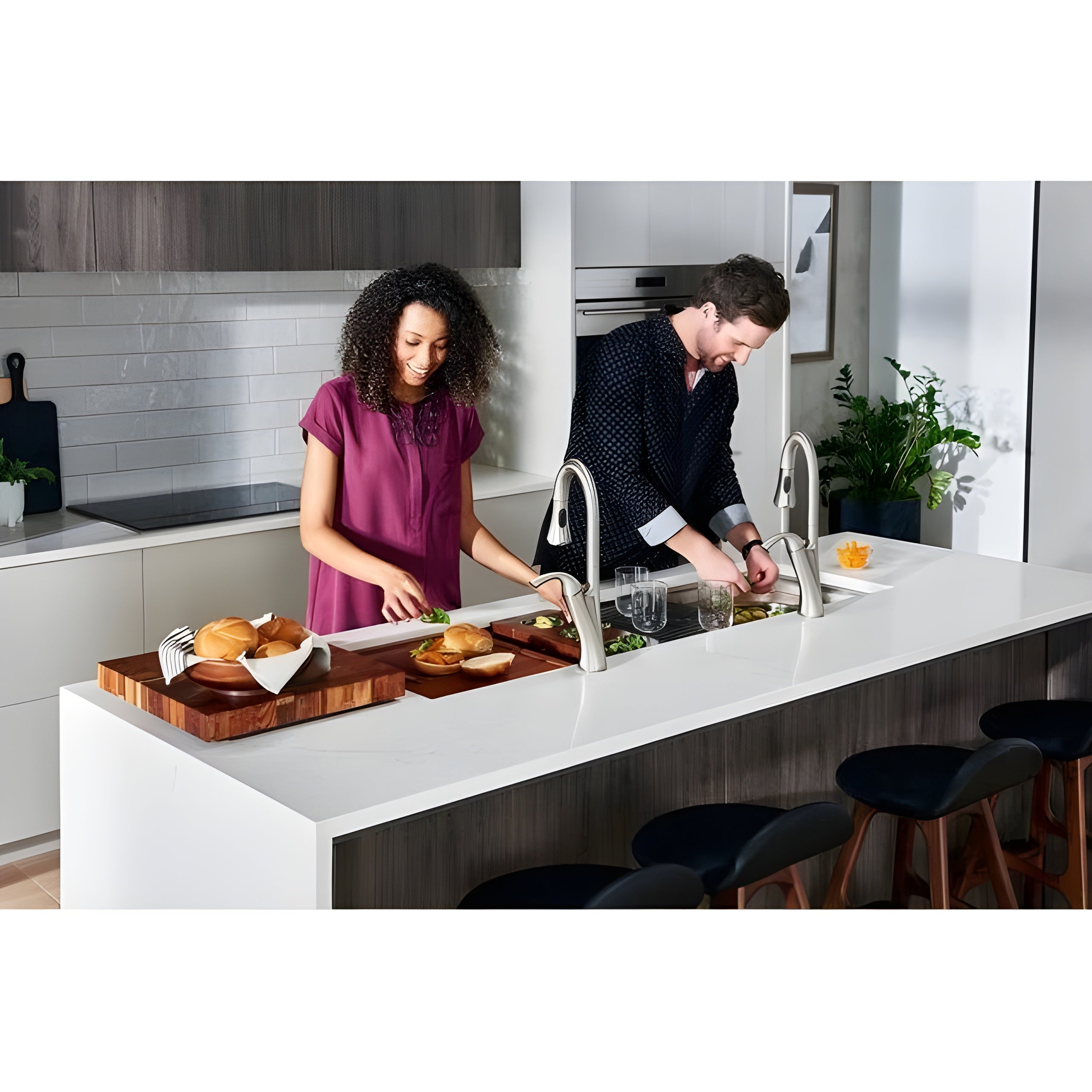 Ruvati 33 inch Fireclay Distressed Finish Farmhouse Apron-Front Kitchen Sink Reversible - Coastal Blue - RVL2300SB