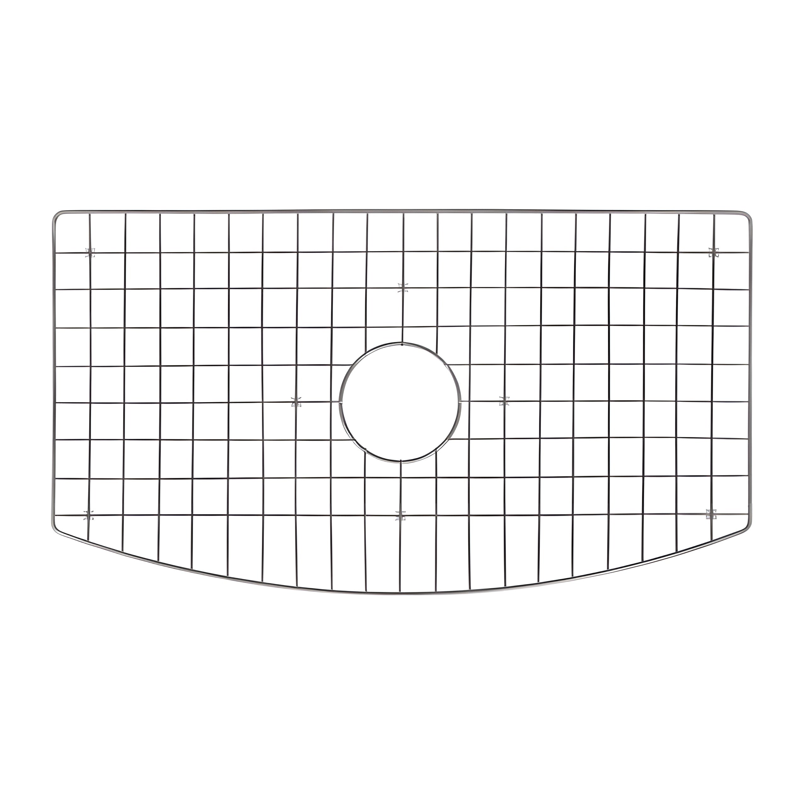 Ruvati 33 inch Fireclay White Farmhouse Kitchen Sink Curved Apron-Front Single Bowl - RVL2398WH