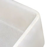 Ruvati 33 x 20 inch Fireclay Reversible Farmhouse Distressed Finish Apron-Front Kitchen Sink - Crackled White - RVL2300CR