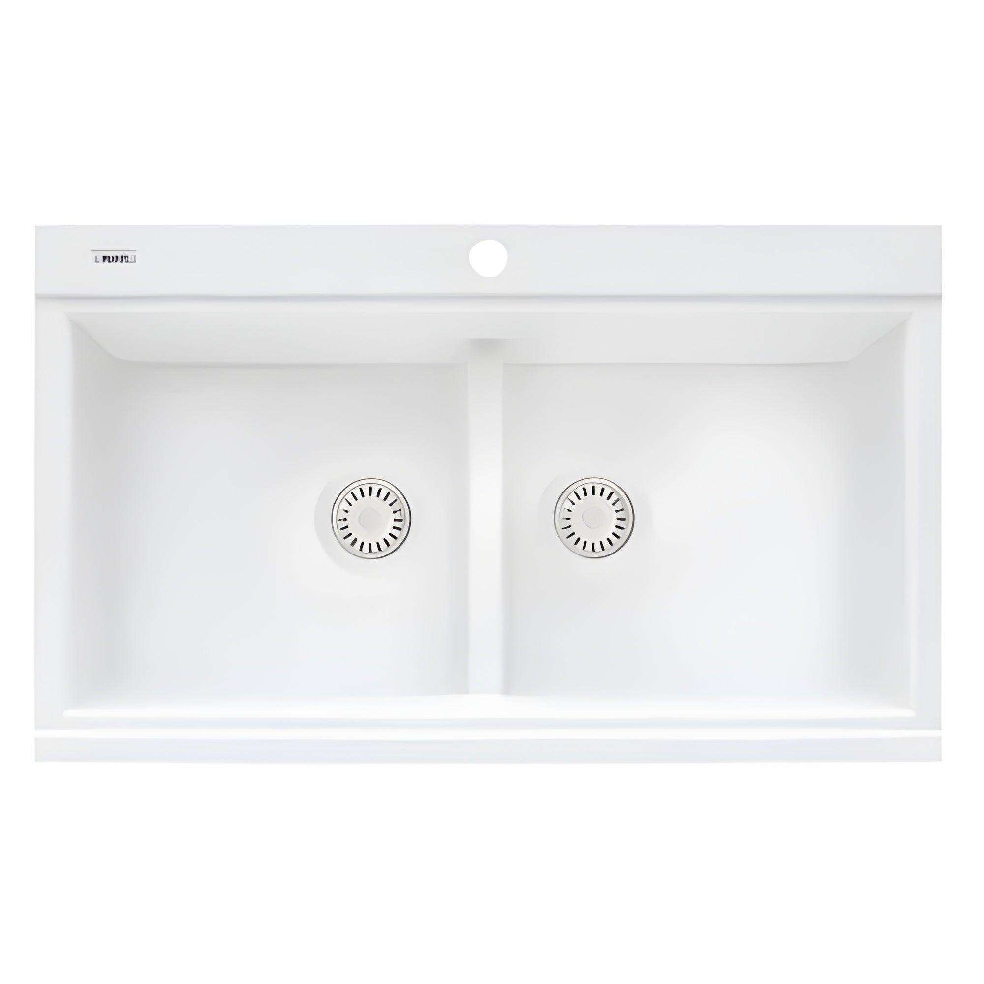 Ruvati epiGranite 34" epiGranite Topmount Workstation Ledge Granite Composite Kitchen Sink – Silver Gray - RVG1350GR