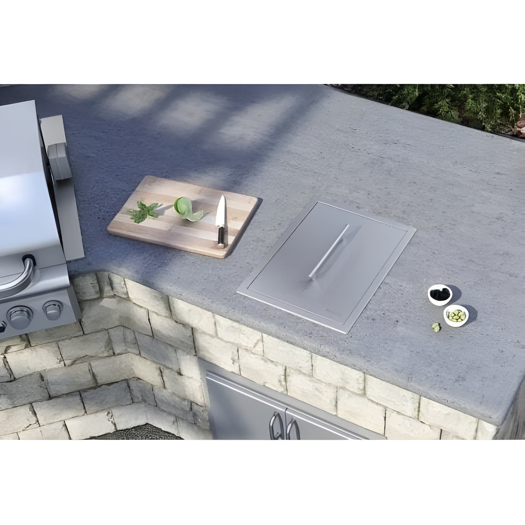 Ruvati Merino Insulated Ice Chest Sink 15" x 20" Outdoor BBQ Marine Grade T-316 Topmount Stainless Steel - RVQ6215