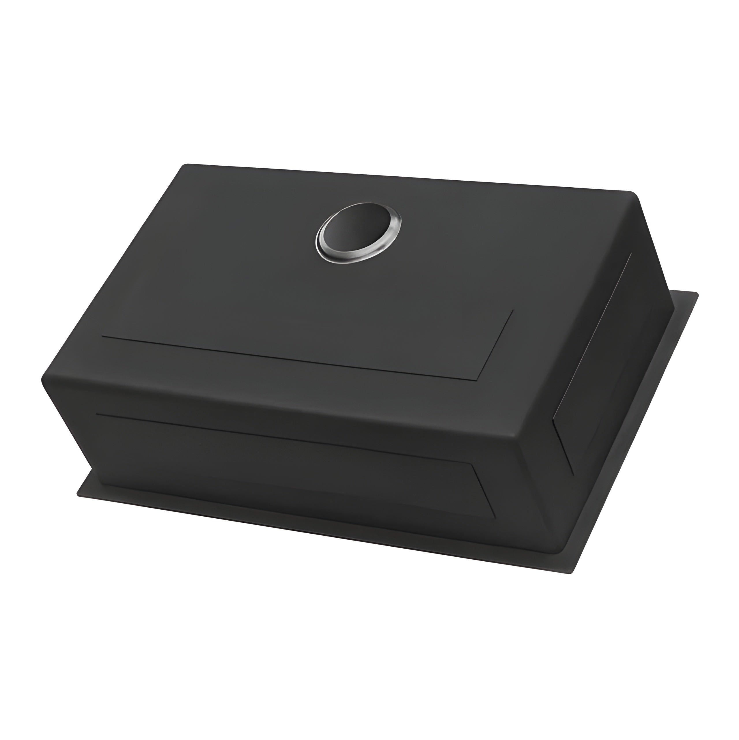 Ruvati Terraza 27-inch Undermount Gunmetal Black Stainless Steel Kitchen Sink 16 Gauge Single Bowl (RVH6127BL)