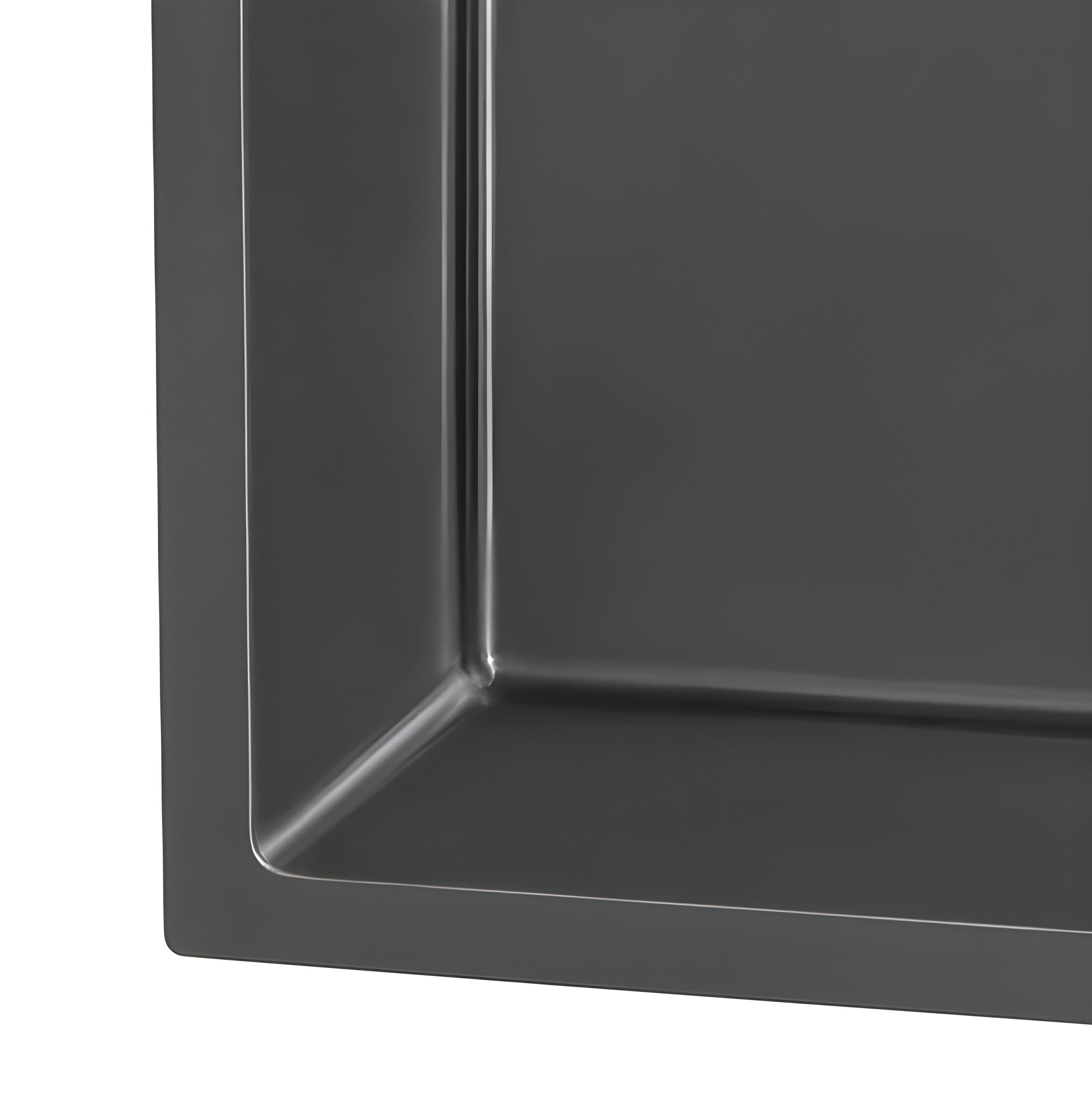 Ruvati Terraza 30-inch Undermount Gunmetal Black Stainless Steel Kitchen Sink 16 Gauge Single Bowl - RVH6300BL