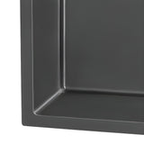 Ruvati Terraza 30-inch Undermount Gunmetal Black Stainless Steel Kitchen Sink 16 Gauge Single Bowl - RVH6300BL