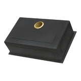 Ruvati Terraza 33-inch Undermount Satin Brass Matte Gold Stainless Steel Kitchen Sink 16 Gauge Single Bowl - RVH6433GG