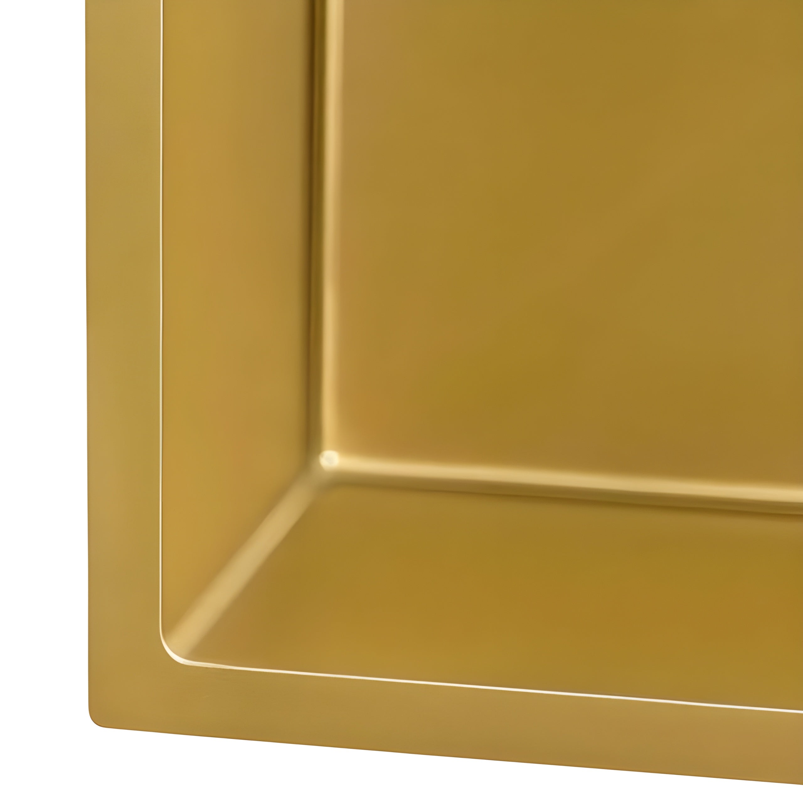 Ruvati Terraza 30-inch Undermount Satin Brass Matte Gold Stainless Steel Kitchen Sink 16 Gauge Single Bowl - RVH6300GG