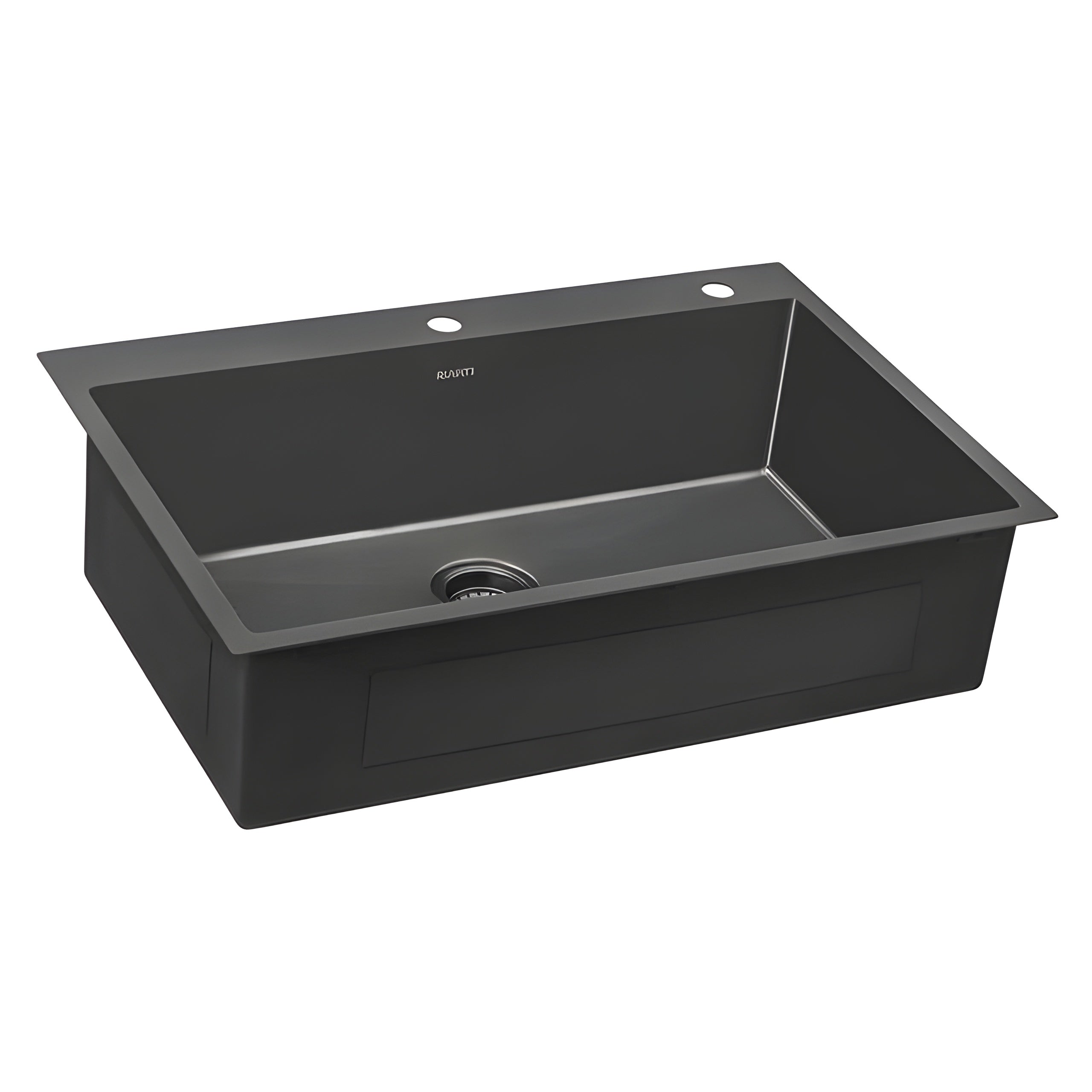 Ruvati Terraza 33 x 22 inch Satin Brass Matte Gold Stainless Steel Drop-in Topmount Kitchen Sink Single Bowl - RVH5005GG