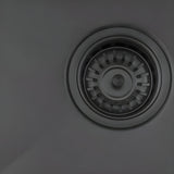 Ruvati Terraza 33 x 22 inch Gunmetal Black Stainless Steel Drop-in Topmount Kitchen Sink 16 Gauge Single Bowl - RVH5005BL