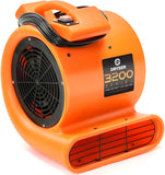 6 Air Mover & Carpet Dryers 2 Speed 1/2 HP - Industrial Floor Fan