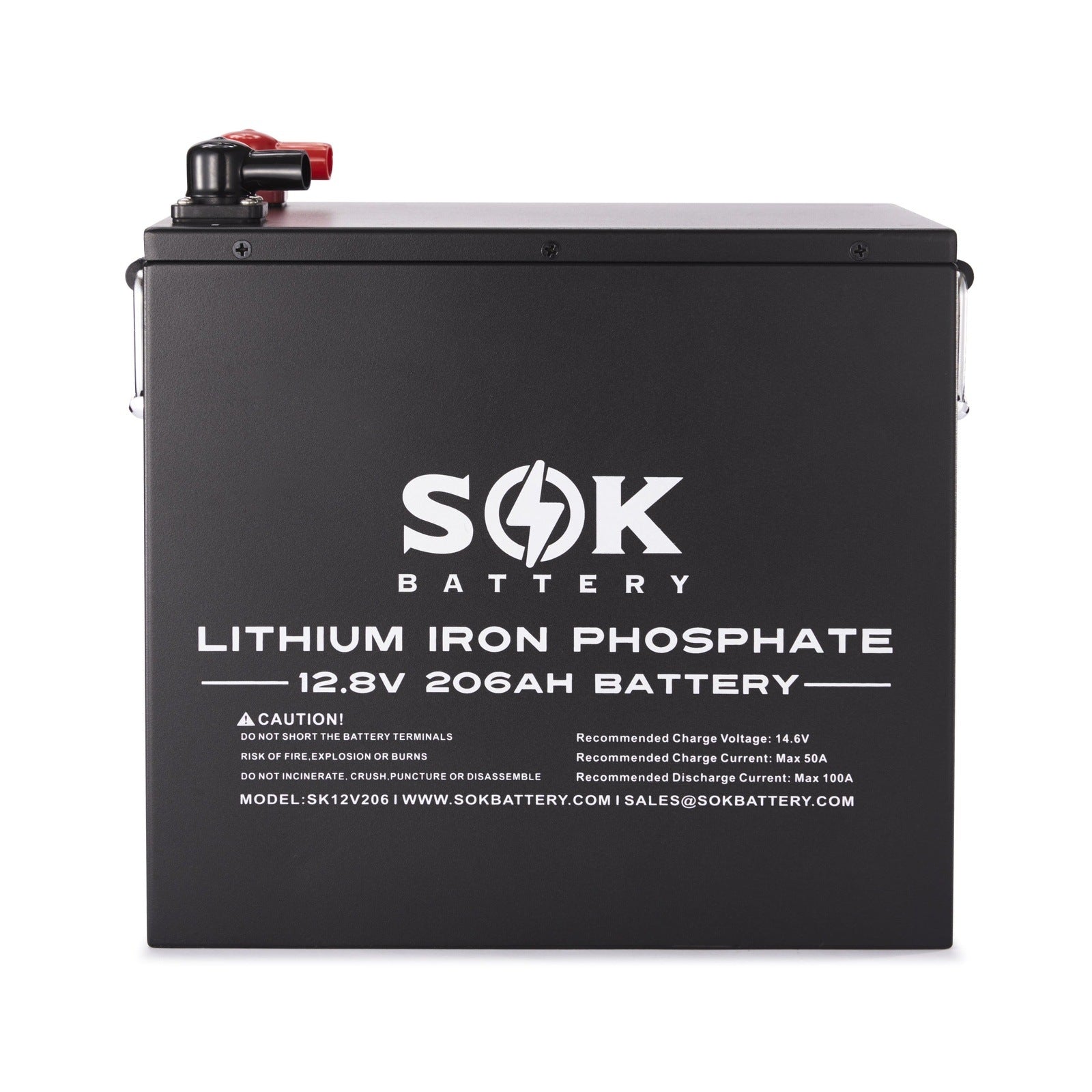 8 x SOK Battery 206Ah 12V LiFePO4 Deep Cycle Batteries | 8 x 2,636wH Lithium Solar Batteries | 1,648Ah / 21.08kWh