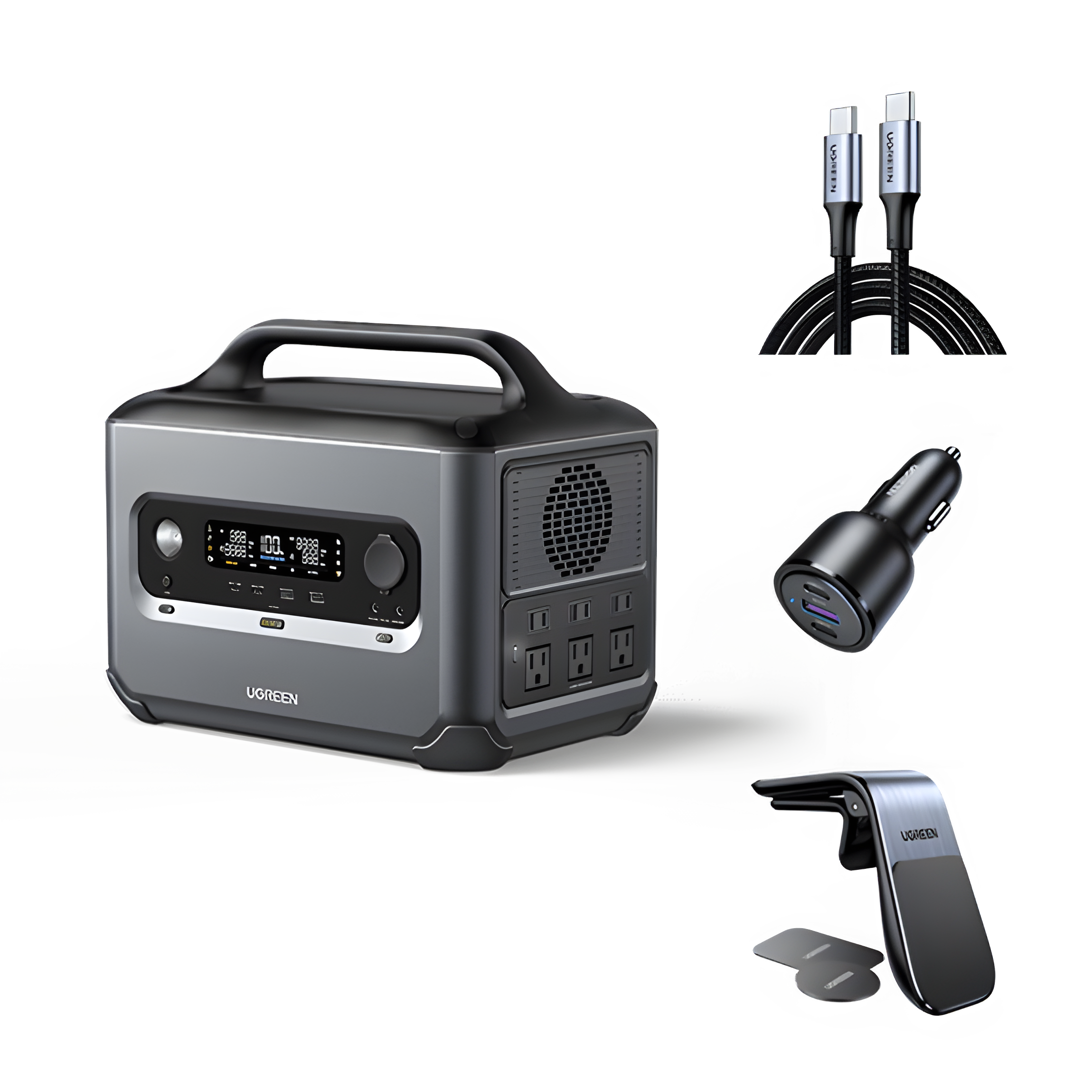 Ugreen PowerRoam 1200W 1024Wh LiFePO4 Battery Backup Solar Generator + 1x 200W Solar Panel - 90997
