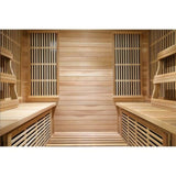 SunRay Roslyn Indoor 4 Person Far Infrared Sauna with Carbon Heater - HL400KS - Backyard Provider