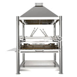 Tagwood BBQ22SS Argentine Wood Fire &amp; Charcoal Freestanding Grill - BBQ22SS