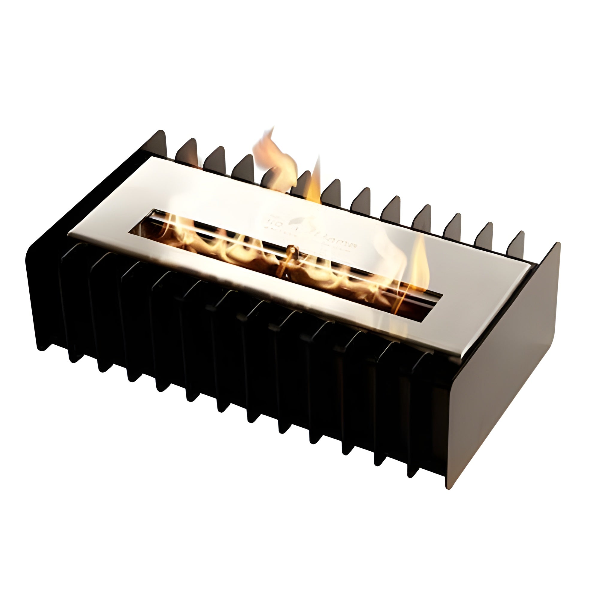 The Bio Flame Fireplace Insert Kit 13-Inch Ethanol Burner With Grate,