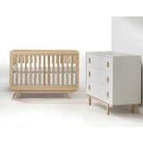 Tulip Tate Classic Convertible Crib & 3 Drawer Dresser Set - TU9501