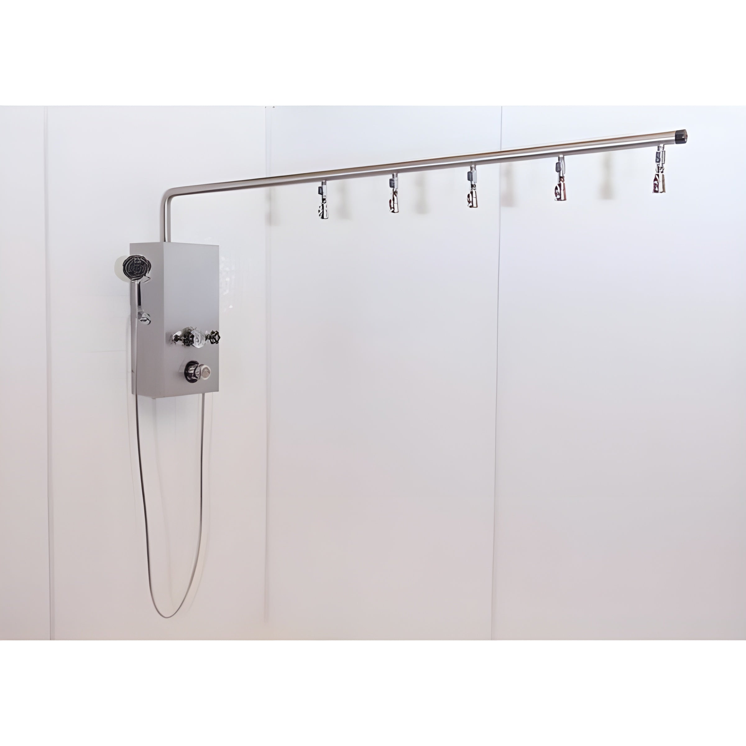 Water Werks 5 Head Cascade Vichy Shower / Stainless Steel Rain Bar by Water Werks - WM-548101