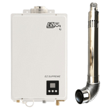 EZ Tankless Indoor Supreme on Demand 8.2 GPM 165000 BTU Natural Gas Tankless Water Heater with Direct Vent Flue Pipe Kit New EZSUPNG