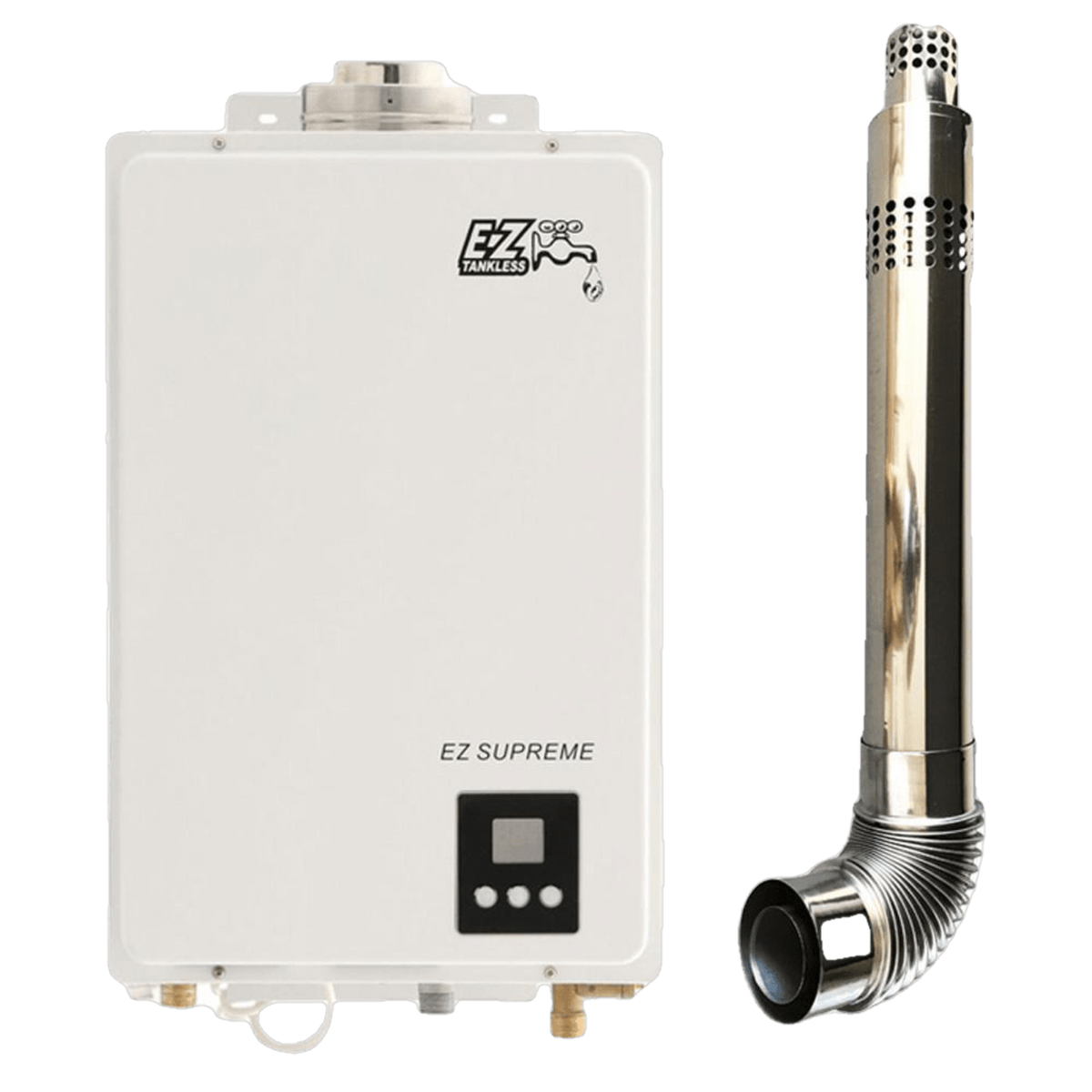 EZ Tankless Indoor Supreme on Demand 8.2 GPM 165000 BTU Liquid Propane Tankless Water Heater with Direct Vent Flue Pipe Kit New EZSUPLPG