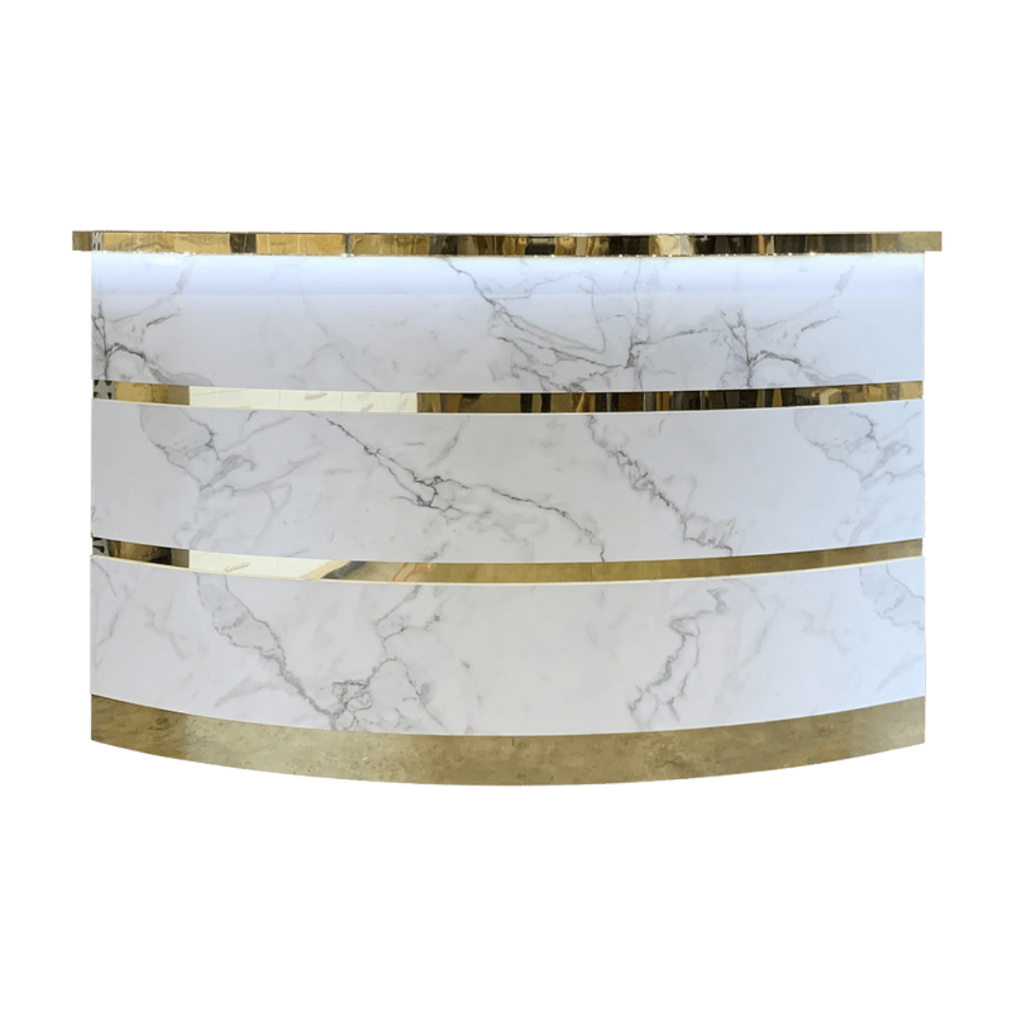 Whale Spa - Gold and Marble Reception Desk