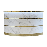 Whale Spa - Gold and Marble Reception Desk