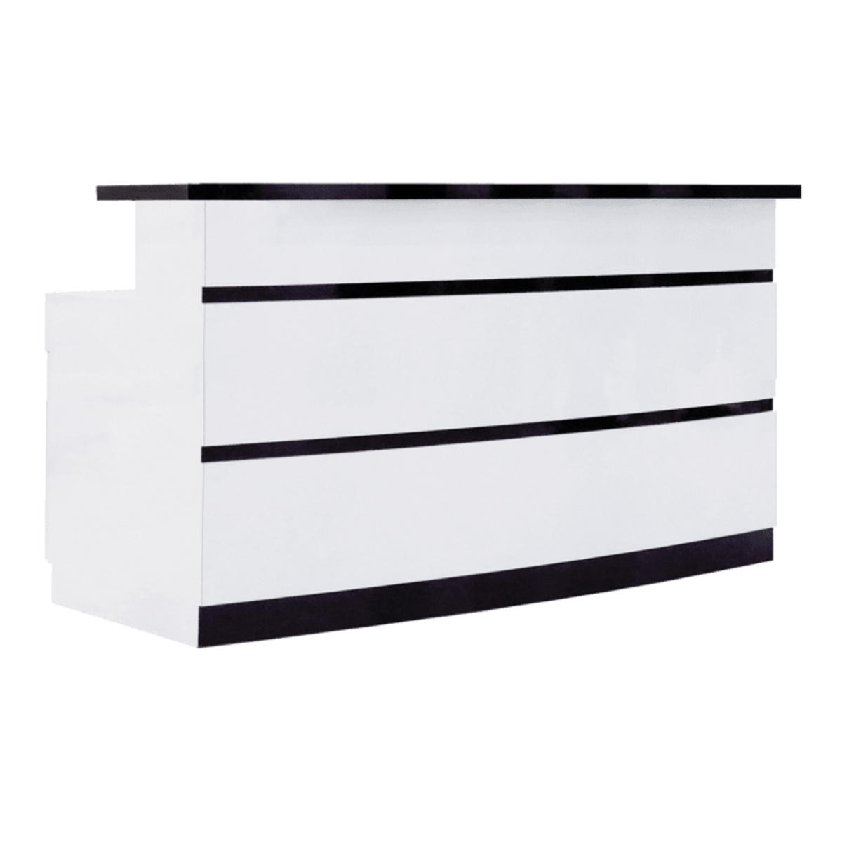 Whale Spa - LUX BW Stripes Reception Desk