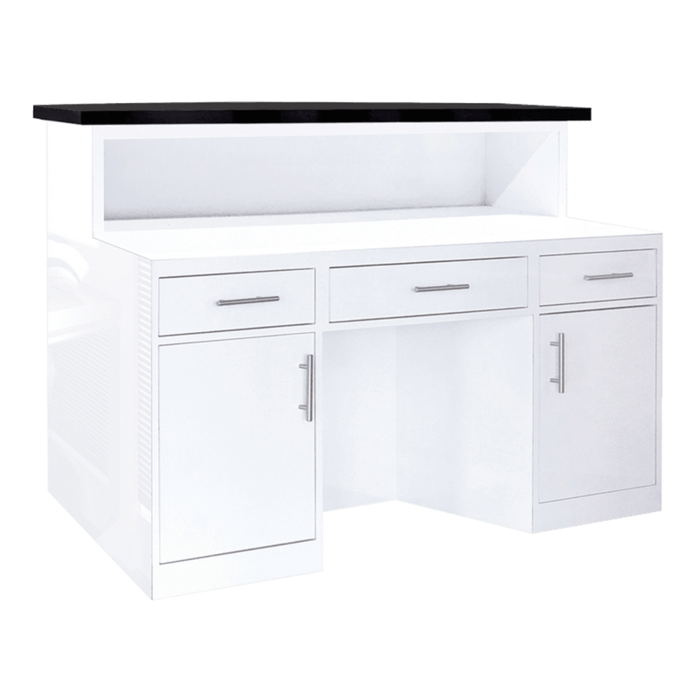 Whale Spa - LUX BW Stripes Reception Desk