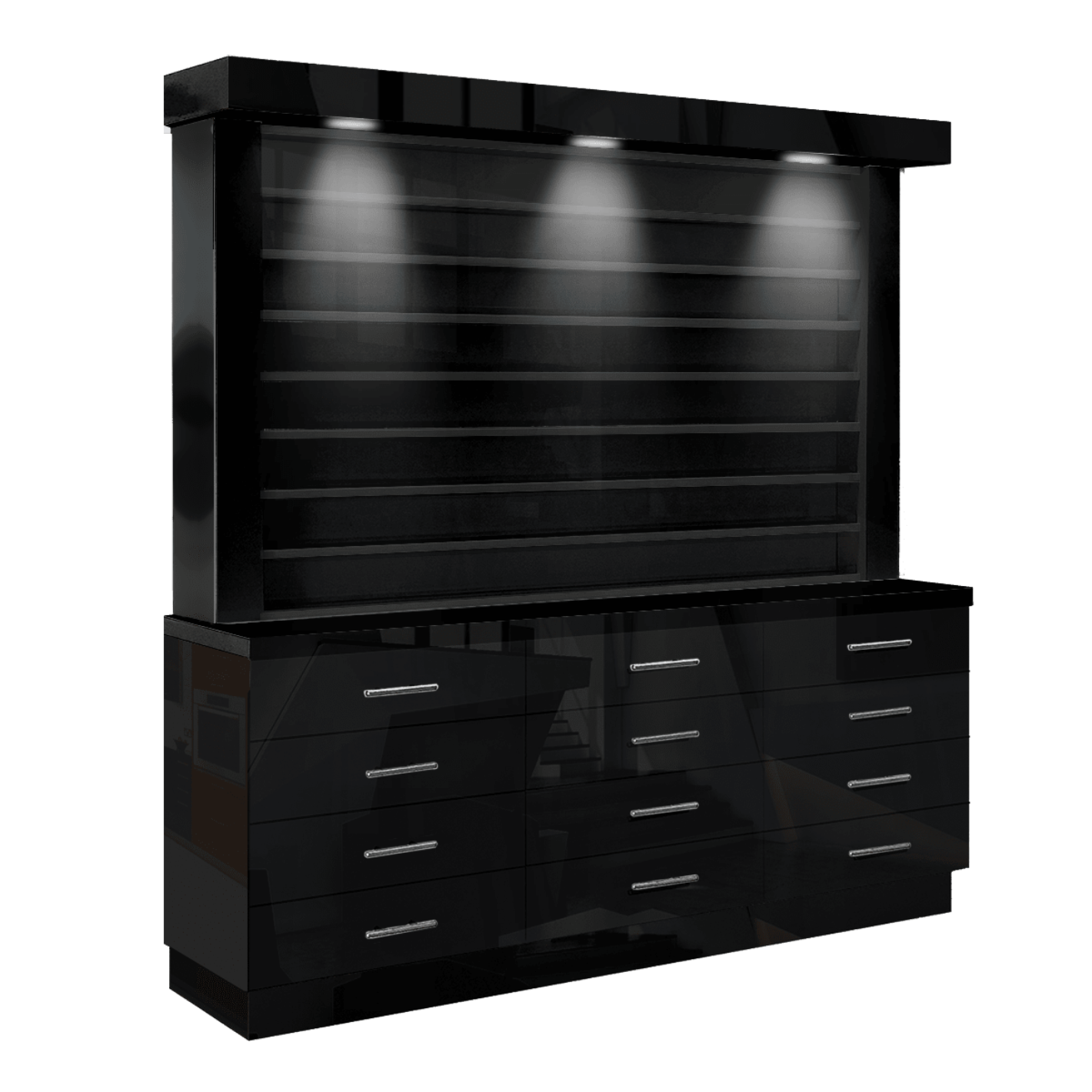 Whale Spa - Single Sided Polish and Powder Display/Cabinet