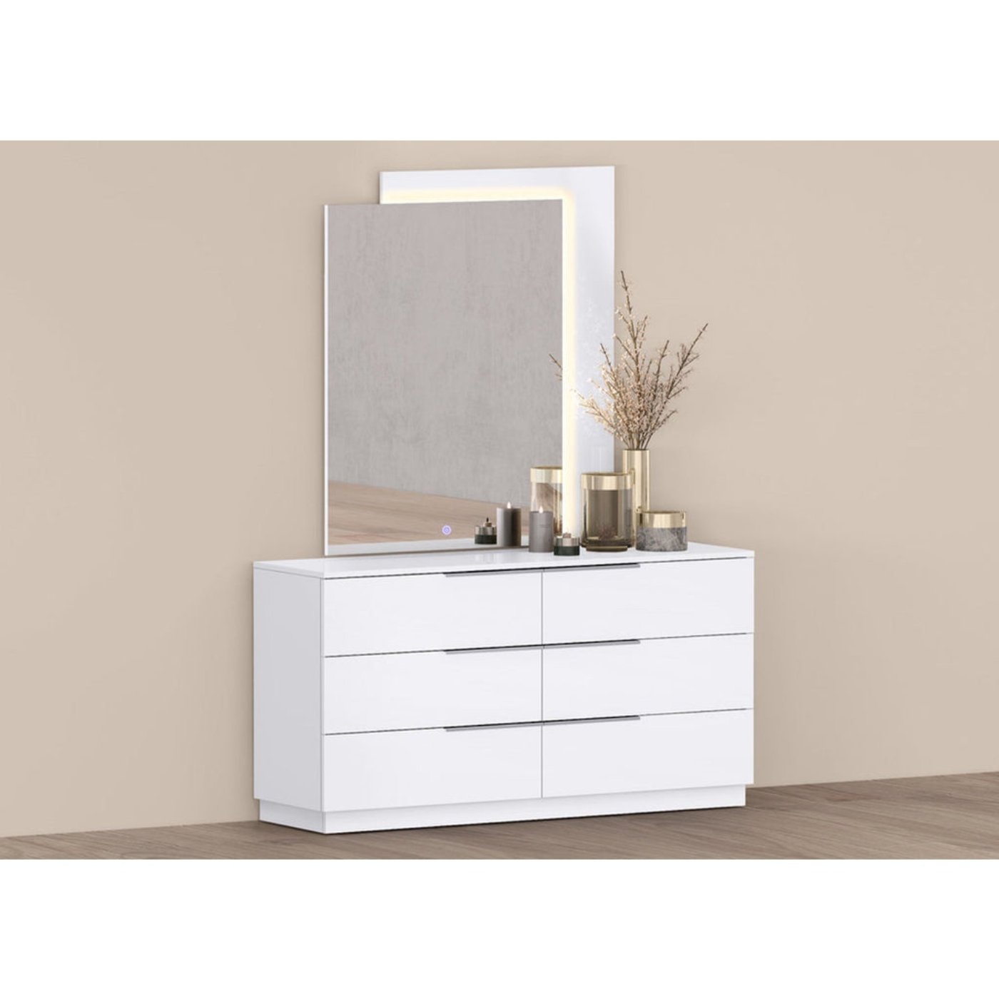 Whiteline Modern Living Damien Double Dresser - DR2022