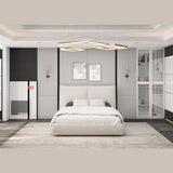 Whiteline Modern Living Eric Queen Bed in Beige Color - BQ2011F