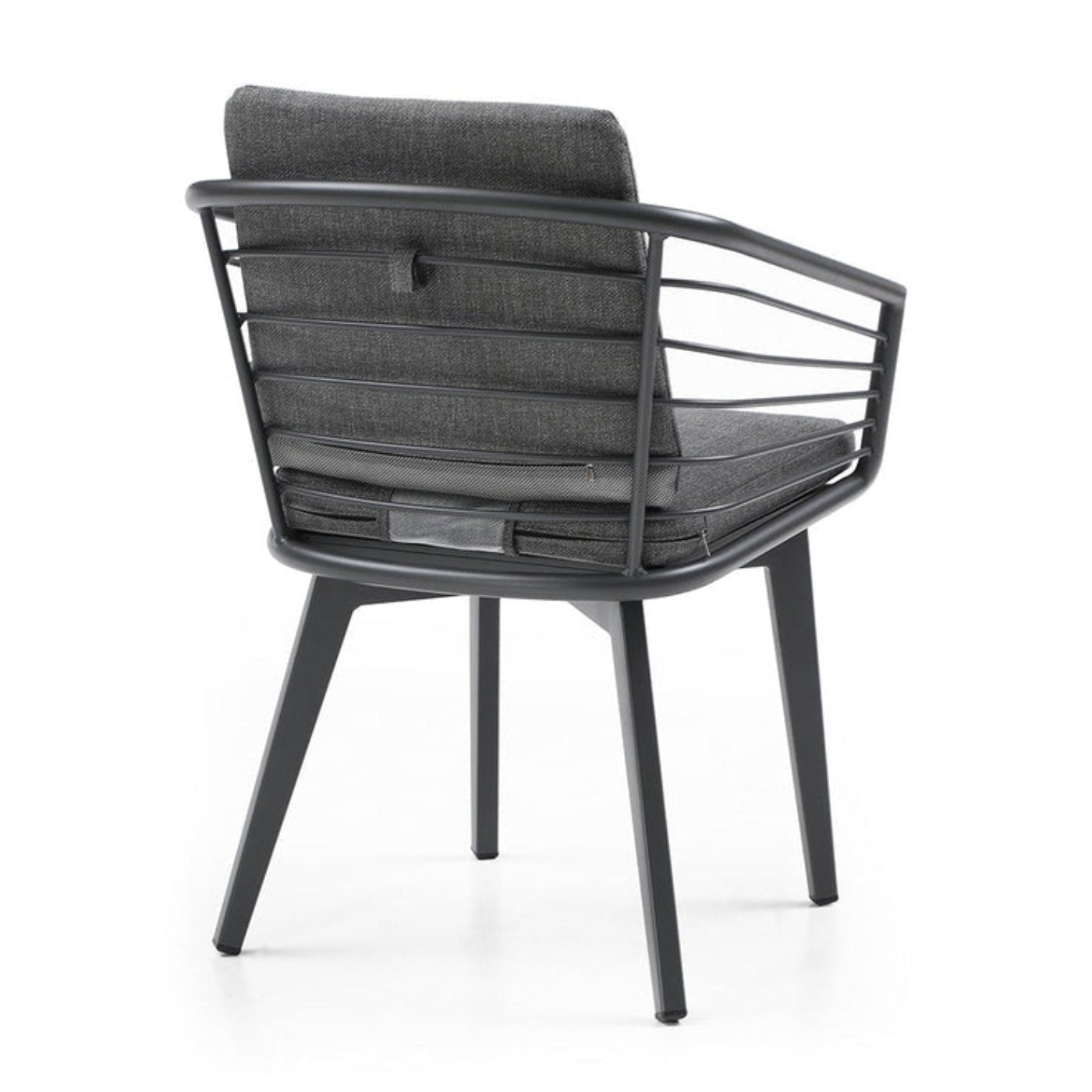 Whiteline Modern Living Kassey Outdoor Dining Armchair DAC1835-DGRY